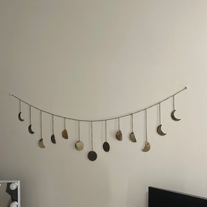 Urban Outfitters Moon Phase Hanging Wall Garland